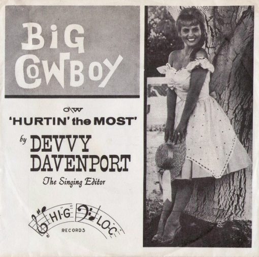 Devvy Davenport - Big Cowboy (7") (Very Good Plus (VG+))