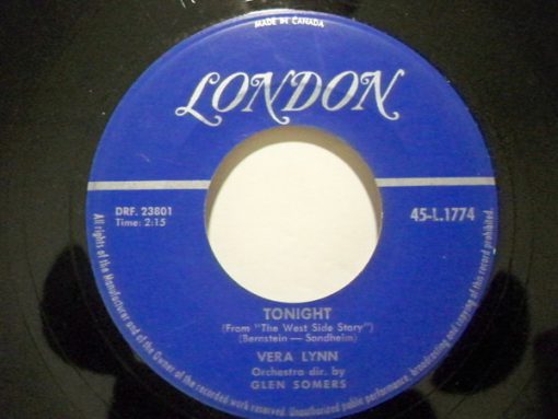 Vera Lynn - Tonight / I Would Love You Still (7", Single) (Very Good (VG))