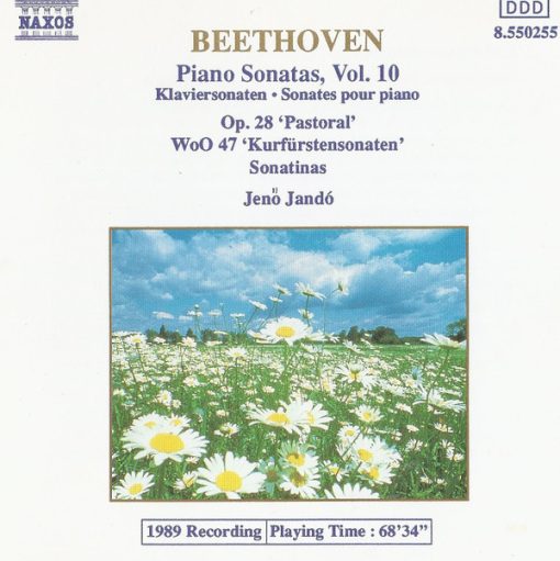 Ludwig van Beethoven, Jenö Jandó - Piano Sonatas, Vol. 10: Op. 28 'Pastoral' • WoO 47 'Kurfürstensonaten'  • Sonatinas (CD) (Near Mint (NM or M-))