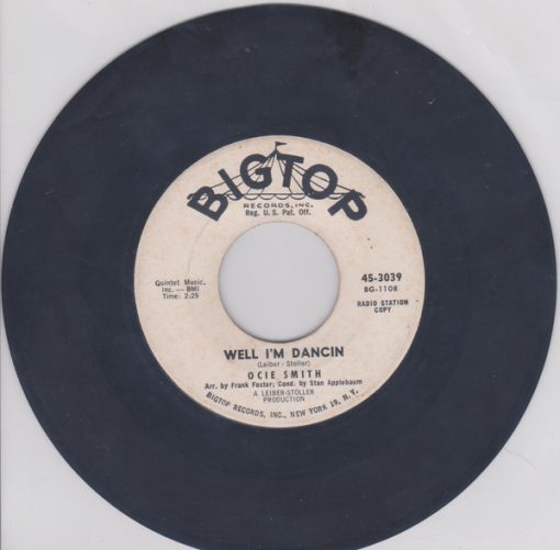 OC Smith - Well I'm Dancin' (7", Single, Promo) (Very Good Plus (VG+))