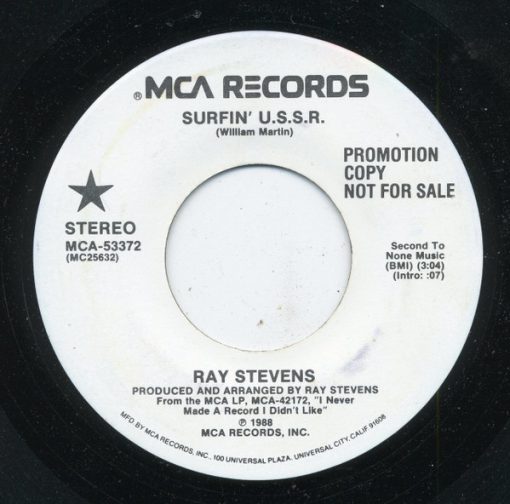 Ray Stevens - Surfin' U.S.S.R. (7", Single, Promo) (Near Mint (NM or M-))