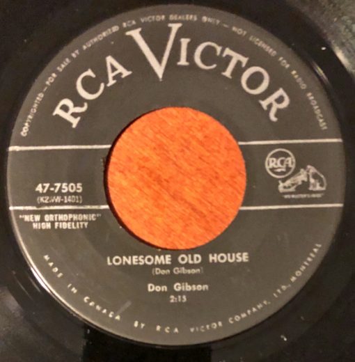 Don Gibson - Lonesome Old House (7", Single) (Near Mint (NM or M-))