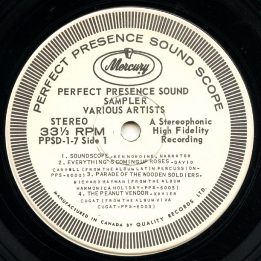 Various - Perfect Presence Sound Sampler Various Artists (7", EP, Smplr) (Near Mint (NM or M-))