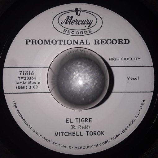 Mitchell Torok - El Tigre / Eating My Heart Out (7", Promo) (Very Good Plus (VG+))