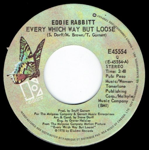 Eddie Rabbitt - Every Which Way But Loose (7", Single) (Near Mint (NM or M-))