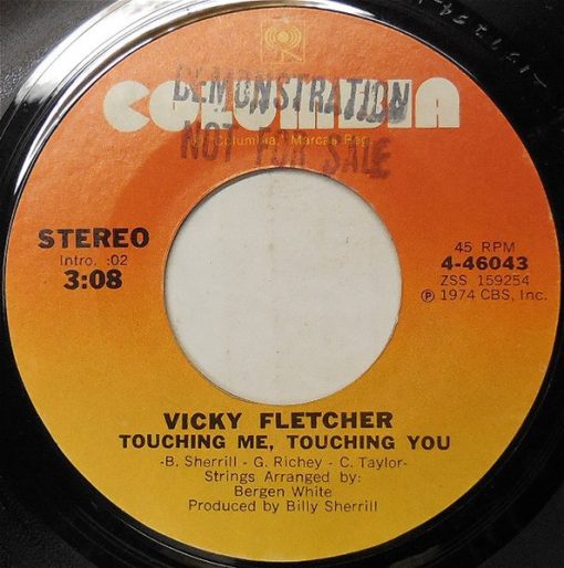 Vicky Fletcher - Touching Me, Touching You (7", Single) (Very Good Plus (VG+))