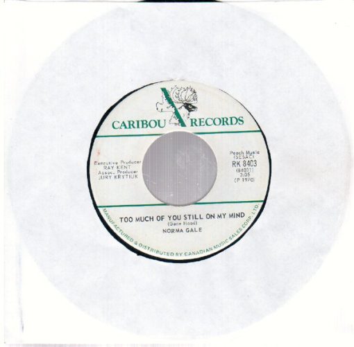 Norma Gale - Too Much Of You Still On My Mind (7") (Very Good (VG))