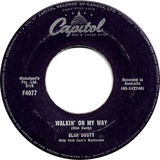 Slim Dusty - The Pub With No Beer / Walkin' On My Way (7", Single) (Near Mint (NM or M-))