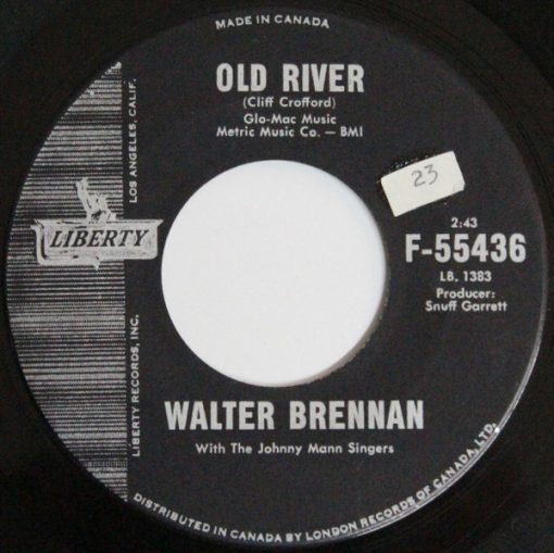 Walter Brennan With The Johnny Mann Singers - Old Rivers / The Epic Ride Of John H. Glenn (7", Single) (Near Mint (NM or M-))