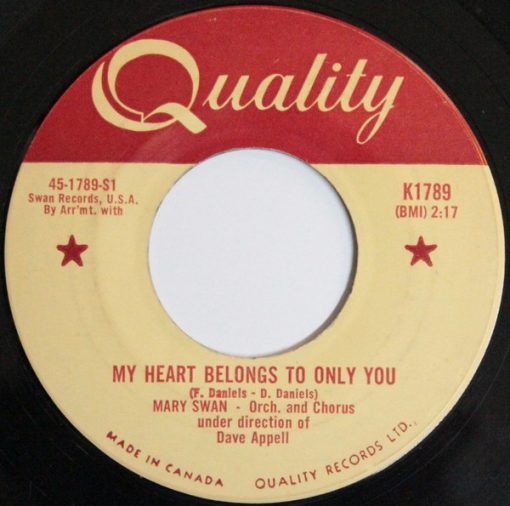 Mary Swan (2) - My Heart Belongs To Only You (7", Single) (Very Good Plus (VG+))