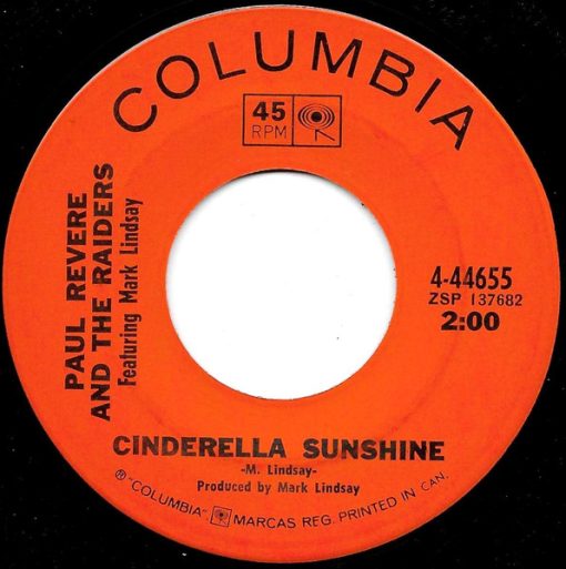 Paul Revere & The Raiders Featuring Mark Lindsay - Cinderella Sunshine / It's Happening (7", Single) (Near Mint (NM or M-))