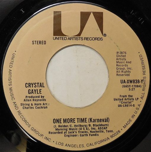 Crystal Gayle - One More Time (7", Single) (Very Good (VG))