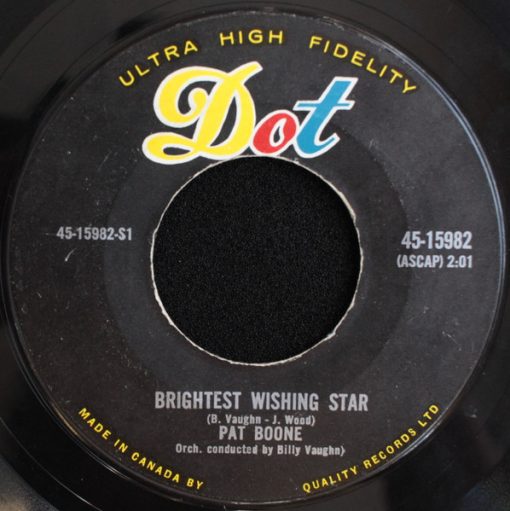 Pat Boone - Brightest Wishing Star (7", Single) (Near Mint (NM or M-))