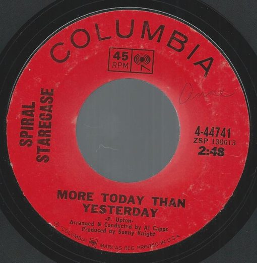 Spiral Starecase - More Today Than Yesterday / Broken-Hearted Man (7", Single, Pit) (Very Good (VG))