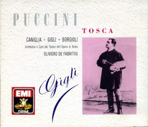 Giacomo Puccini - Maria Caniglia, Beniamino Gigli, Armando Borgioli, Orchestra Del Teatro Dell'Opera Di Roma E Coro Del Teatro Dell'Opera Di Roma, Oliviero De Fabritiis - Tosca (2xCD, RE, RM) (Near Mint (NM or M-))