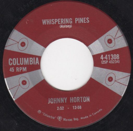 Johnny Horton - Whispering Pines (7") (Very Good Plus (VG+))