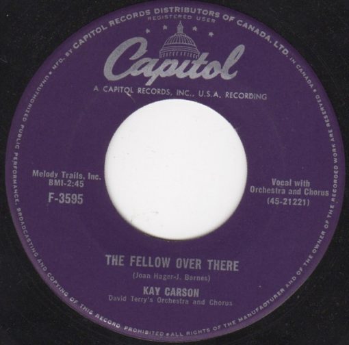 Kay Carson - The Fellow Out There (7") (Very Good Plus (VG+))