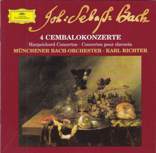 Johann Sebastian Bach, Münchener Bach-Orchester, Karl Richter - 4 Cembalokonzerte = Harpsichord Concertos = Concertos Pour Clavecin (CD, Comp) (Near Mint (NM or M-))