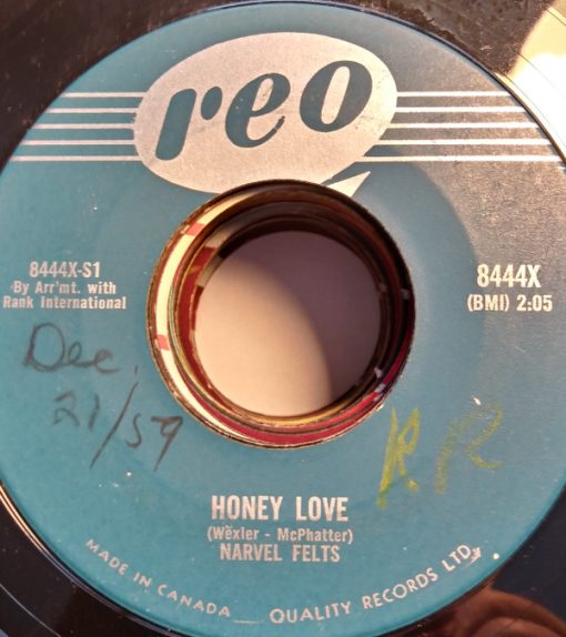 Narvel Felts - Honey Love / Genavee  (7") (Very Good Plus (VG+))