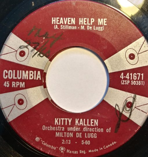 Kitty Kallen - Make Love To Me / Heaven Help Me (7") (Very Good Plus (VG+))