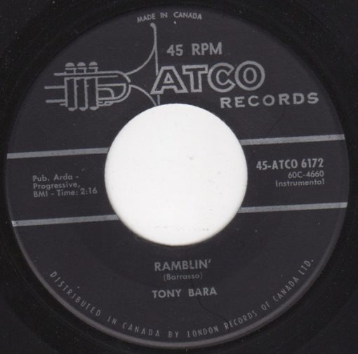 Tony Bara - Ramblin' (7") (Very Good Plus (VG+))