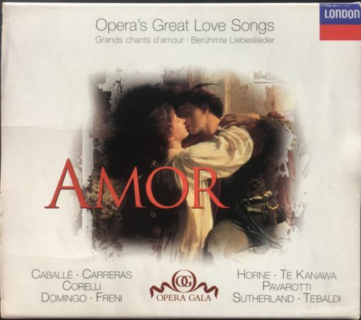 Montserrat Caballé, José Carreras, Franco Corelli, Placido Domingo, Mirella Freni, Marilyn Horne, Kiri Te Kanawa, Luciano Pavarotti, Joan Sutherland, Renata Tebaldi - Amor (Opera's Great Love Songs) (CD, Comp) (Near Mint (NM or M-))