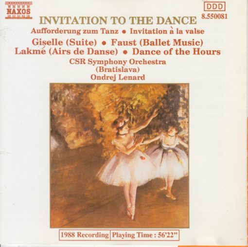 Various - Slovak Radio Symphony Orchestra, Ondrej Lenárd - Invitation To The Dance (CD, Album) (Near Mint (NM or M-))