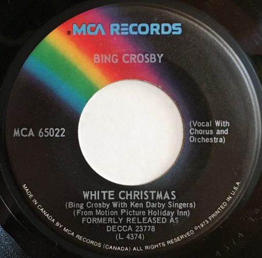 Bing Crosby - White Christmas / God Rest Ye Merry Gentlemen (7", Single, RE) (Very Good Plus (VG+))