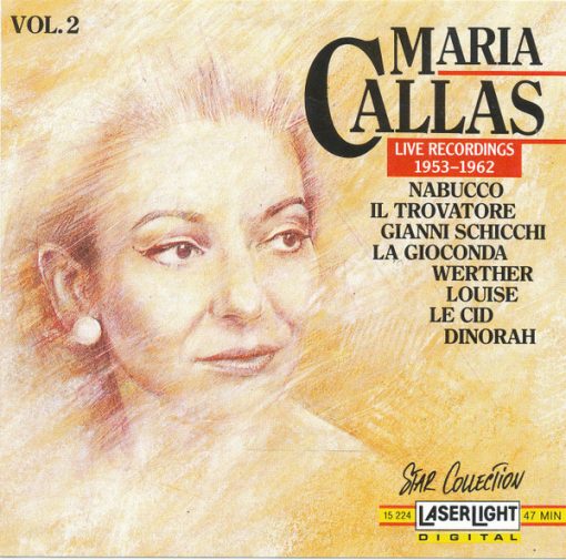 Maria Callas - Vol. 2 (Live Recordings 1953 - 1962) (CD, Comp) (Near Mint (NM or M-))