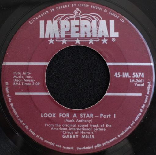 Garry Mills - Look For A Star (7") (Very Good Plus (VG+))