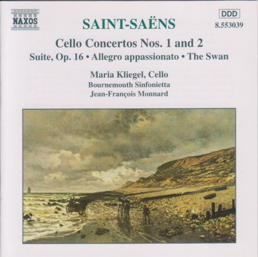 Camille Saint-Saëns - Maria Kliegel, Bournemouth Sinfonietta, Jean-François Monnard - Cello Concertos Nos. 1 And 2 • Suite, Op. 16 • Allegro Appassionato • The Swan (CD, Album) (Near Mint (NM or M-))