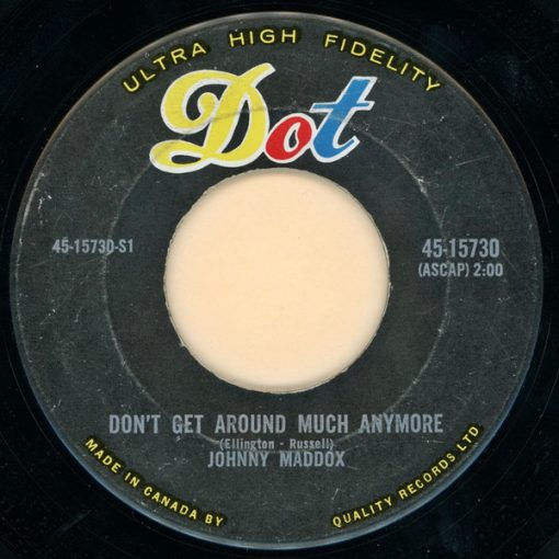 Johnny Maddox (2) - Don't Get Around Much Anymore / Sympathy (7", Single) (Very Good Plus (VG+))