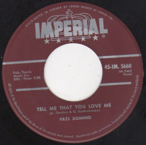 Fats Domino - Tell Me That You Love Me (7", Single) (Near Mint (NM or M-))