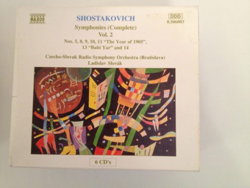 Dmitri Shostakovich, Slovak Radio Symphony Orchestra, Ladislav Slovák - Symphonies (Complete) Vol. 2 (5xCD + Box) (Near Mint (NM or M-))