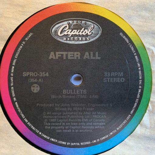 After All - Bullets (12", Promo) (Mint (M))