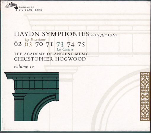 Joseph Haydn - The Academy Of Ancient Music, Christopher Hogwood - Symphonies C. 1779-1781 / 62 63 70 71 73 74 75 / Volume 10 (3xCD, Album + Box, Sli) (Near Mint (NM or M-))