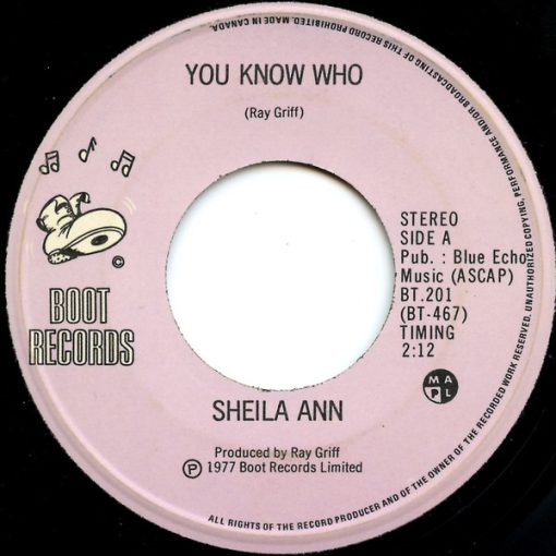 Sheila Ann - You Know Who / World Full Of Roses (7", Single) (Very Good Plus (VG+))