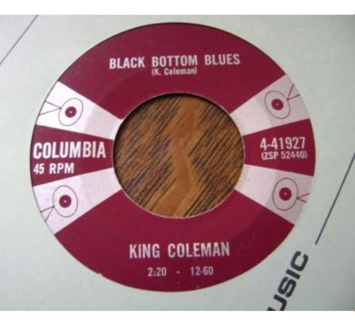 King Coleman - Black Bottom Blues  (7", Single) (Very Good Plus (VG+))