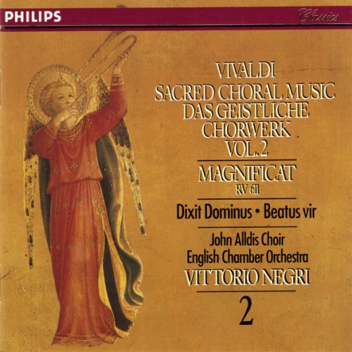 Antonio Vivaldi - John Alldis Choir, English Chamber Orchestra, Vittorio Negri - Sacred Choral Music - Das Geistliche Chorwerk Vol.2 (Magnificat RV 611 - Dixit Dominus - Beatus Vir) (CD) (Near Mint (NM or M-))