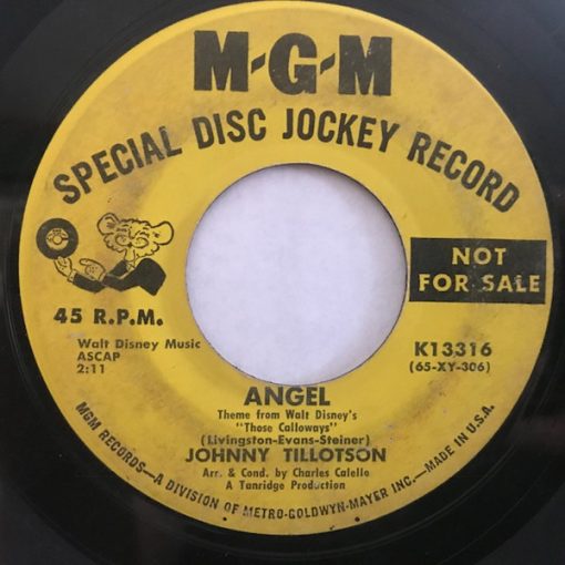 Johnny Tillotson - Angel (Theme From Walt Disney's "Those Calloways") / Little Boy (7", Single, Promo) (Very Good Plus (VG+))