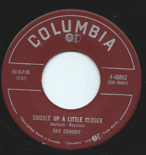 Ray Conniff - Cuddle Up A Little Closer / Three-Way Love (7") (Very Good (VG))