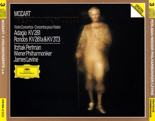 Wolfgang Amadeus Mozart, Itzhak Perlman, Wiener Philharmoniker, James Levine (2) - Die 5 Violinkonzerte = Violin Concertos = Concertos Pour Violon • Adagio KV 261 • Rondos KV 261a & KV 373 (3xCD, Comp) (Near Mint (NM or M-))