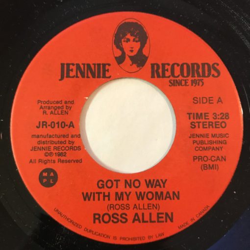 Ross Allen (4) - Got No Way With My Woman (7", Single) (Very Good Plus (VG+))