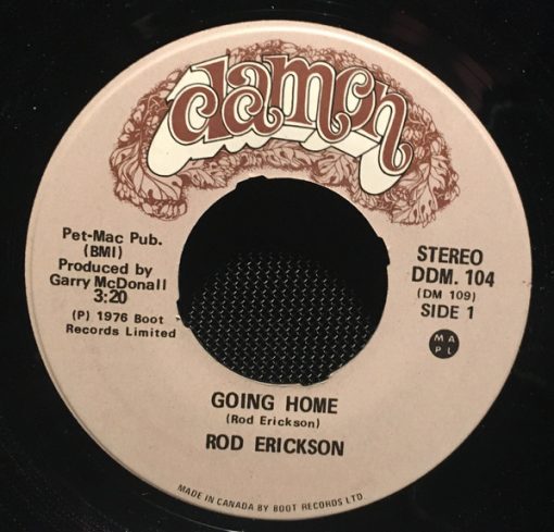 Rod Erickson - Going Home (7", Single) (Very Good (VG))