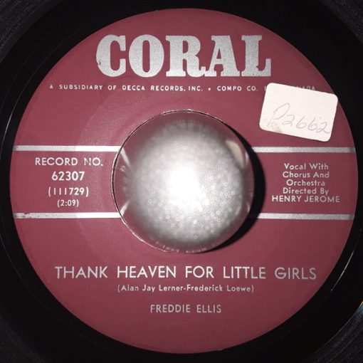 Freddie Ellis - Thank Heaven For Little Girls (7", Single) (Very Good Plus (VG+))