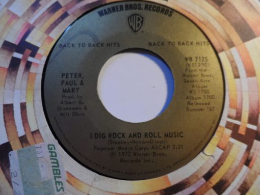 Peter, Paul & Mary - I Dig Rock And Roll Music / 500 Miles (7") (Near Mint (NM or M-))