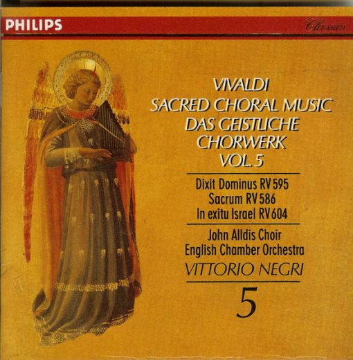 Antonio Vivaldi - John Alldis Choir - English Chamber Orchestra, Vittorio Negri - Sacred Choral Music = Das Geistliche Chorwerk Vol. 5 (CD, Album, RE, RM) (Near Mint (NM or M-))