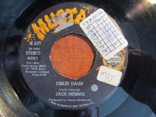 Jack Hennig - Crazy Daisy (7", Single) (Very Good (VG))