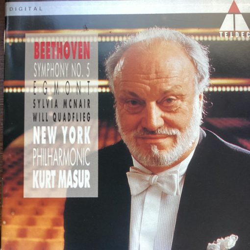 Ludwig van Beethoven, New York Philharmonic, Kurt Masur, Sylvia McNair, Will Quadflieg - Symphony No. 5 / Egmont (CD, RE) (Near Mint (NM or M-))