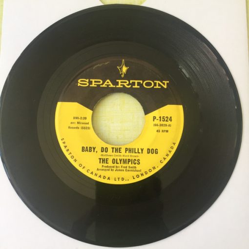 The Olympics - Baby, Do The Philly Dog (7", Single) (Very Good Plus (VG+))